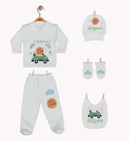 Pia Baby Gl 1901-05 İsme Özel Beşli Zıbın Set