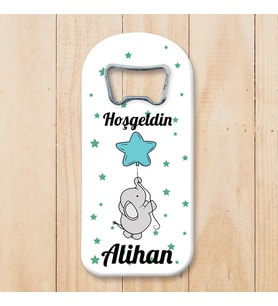 Yıldız Balon Ve Fil Temalı Uzun (dik ) Açacak Magnet