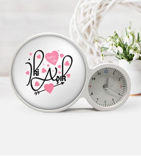 BK Gift Kişiye Özel Sevgililer Günü Saatli Sihirli Led Ayna Çerçeve  19