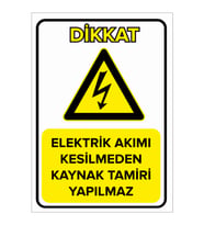 MIGNATIS - Elektrik Akımı Kesilmeden Kaynak Tamiri Yapılmaz Levhası - Sac Malzeme 25x35cm