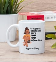 İyi Dostlar Biriktirdim Beyaz Kupa Bardak