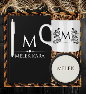 Kişiye Özel Defter Kalem Kupa Ve Bardak Altlığı Hediye Seti 81758