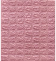 Pembe 3D Kendinden Yapışkanlı 4mm Duvar Kağıdı Duvar Paneli 