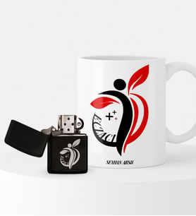 BK Gift Kişiye Özel Eczacı Temalı Çakmak ve Kupa Hediye Seti - 4