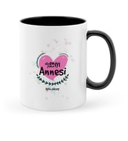 BK Gift Kişiye Özel Dünyanın En İyi Annesi Siyah Kupa Bardak  11
