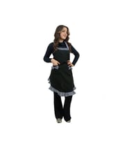 Chef Önlük Mutfak Önlüğü Siyah Fiyonk
