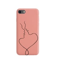Iphone 7 Çizgi Tasarımlı Pudra Lansman Telefon Kılıfı