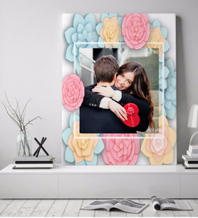 BK Gift Kişiye Özel Fotoğraflı Sanatsal Kanvas Tablo 2  (50x70cm.)
