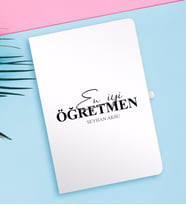 BK Gift Kişiye Özel En İyi Öğretmen Beyaz Defter-16