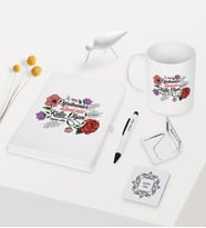 BK Gift Kişiye Özel Öğretmenler Gününüz Kutlu Olsun Temalı Beyaz Defter Kalem Kupa Ayna Seti - 5