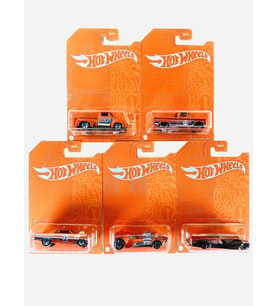 Hot Wheels 53rd Anniversary Orange and Blue Series 5 Araçlık Set