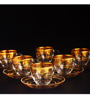 Paşabahçe Ottoman Gold Kahve Fincan Takımı-6 Kişilik