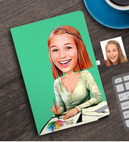 BK Gift Kişiye Özel Bayan Grafik Tasarımcı Karikatürlü Defter