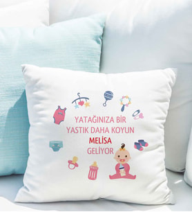 Yeni Doğan Bebek Yastığı Kişiye Özel