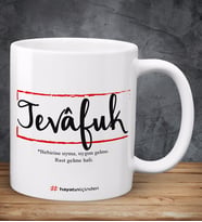 Tevâfuk Baskılı Kupa