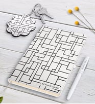 BK Gift Kişiye Özel İsimli Beyaz Defter Kalem Ve Anahtarlık Hediye Seti-32 (Model 1)