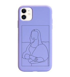 Iphone 11 Çizgi Tasarımlı Mor Lansman Telefon Kılıfı