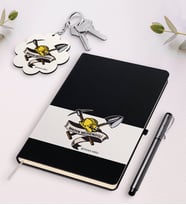 BK Gift Kişiye Özel Maden Mühendisi Siyah Defter Kalem Ve Anahtarlık Hediye Seti (Model 1)