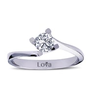 Lova E Renk 0,45 Karat Pırlanta Tektaş Yüzük - 1060054