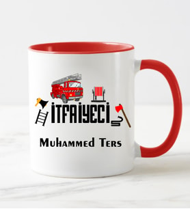 İtfaiyeci Kupa Bardağı Kırmızı