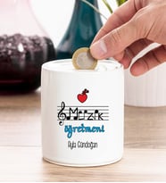 Müzik Öğretmeni Kişiye Özel Kumbara