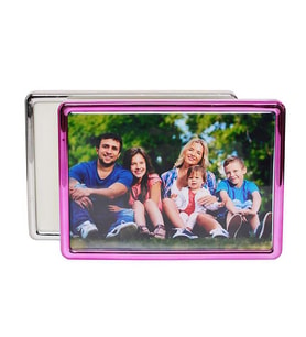 13x18cm. Pembe Renk Bördürlü Kendin Tasarla Cep Fotoğraf Albümü 