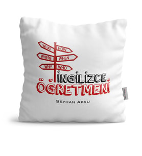 BK Gift Kişiye Özel İngilizce Öğretmeni  Yastık  1
