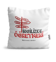 BK Gift Kişiye Özel İngilizce Öğretmeni  Yastık  1