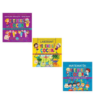 Yetenekli Çocuk Noktaları Birleştir Labirent Matematik 3 lü Set