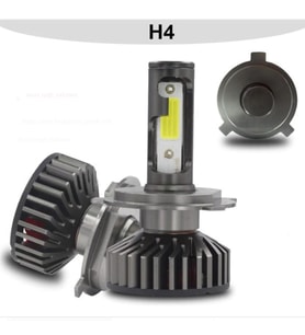 FESAN TİTANYUM SERİSİ H4 MİNİ LED XENON 6000K ŞİMŞEK ETKİLİ BEYAZ