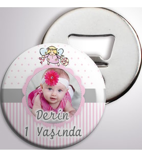Doğum Günü Açacaklı Magnet Gümüş Melek Konsepti