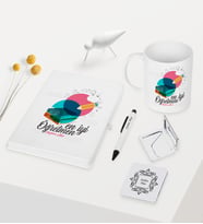 BK Gift Kişiye Özel Dünyanın En İyi Öğretmeni Temalı Beyaz Defter Kalem Kupa Ayna Seti - 3