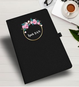 KİŞİYE ÖZEL  ÇİÇEK TEMALI  DEFTER &  AJANDA