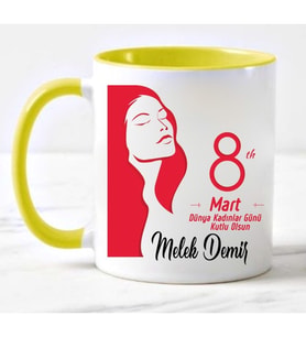 8 Mart Dünya Kadınlar Gününe Özel Kupa (Beyaz)