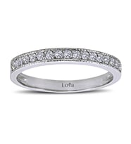 Lova 0,23 Karat Pırlanta Yarımtur Yüzük - 1030150