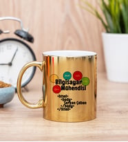 Bilgisayar Mühendisi Tasarım Gold Kupa Bardak