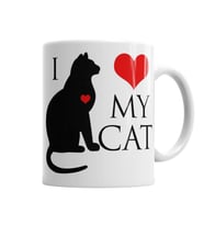 I Love My Cat Kedi Hayvan Pet Animal Kupa Bardak Porselen