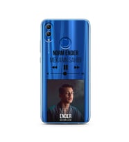 Norm Ender Mp3 Tasarımlı Süper Şeffaf Silikon Telefon Kılıfı Huawei Honor 10 Lit