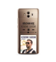 Oğuzhan Koç Mp3 Tasarımlı Süper Şeffaf Silikon Telefon Kılıfı Huawei Mate 10 Pro