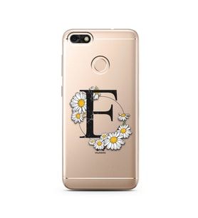 Papatya Harf Tasarım Süper Şeffaf Silikon Telefon Kılıfı Huawei P9 Lite (2017) M