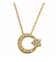 Ay Yıldız Kolye 2,32 Gram 14 Ayar Altın (Sarı)