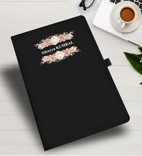 KİŞİYE ÖZEL  ÇİÇEK TEMALI  DEFTER &  AJANDA