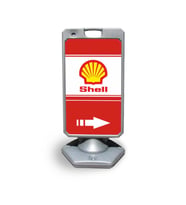 Shell   Reklam ve Yönlendirme Uyari Dubasi A Tabela Gri
