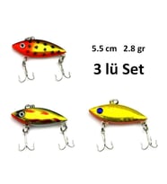 PROFISHER 3 lü Set Sert Yapay Balık Yem 2.8 g 5.5 cm 