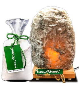 Tuzcu Ahmet 6-7 Kg (24-28 m2) Tuz Lambası 1 kg Kaya Tuzu Hediyeli