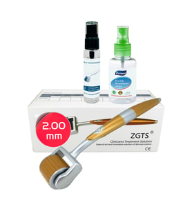 Zgts Gold Line Dermaroller 2.00 mm Titanyum 192 İğneli Derma Roller