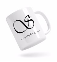 BK Gift Kişiye Özel Baş Harfli İsimli Beyaz Kupa Bardak-1, Arkadaşa Hediye, Sevgiliye Hediye, Doğum Günü Hediyesi