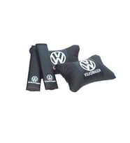 Volkswagen Golf Koltuk başlığı uyumlu ortopedik yastık takımı ve kemer koruyucu kılıf - hediyelik set - Araca özel