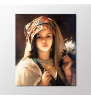 Arty Tablo Beyaz Leylak Tablo (Karışık)
