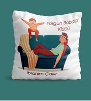 BK Gift Kişiye Özel Babalar Günü Temalı Yastık 21623